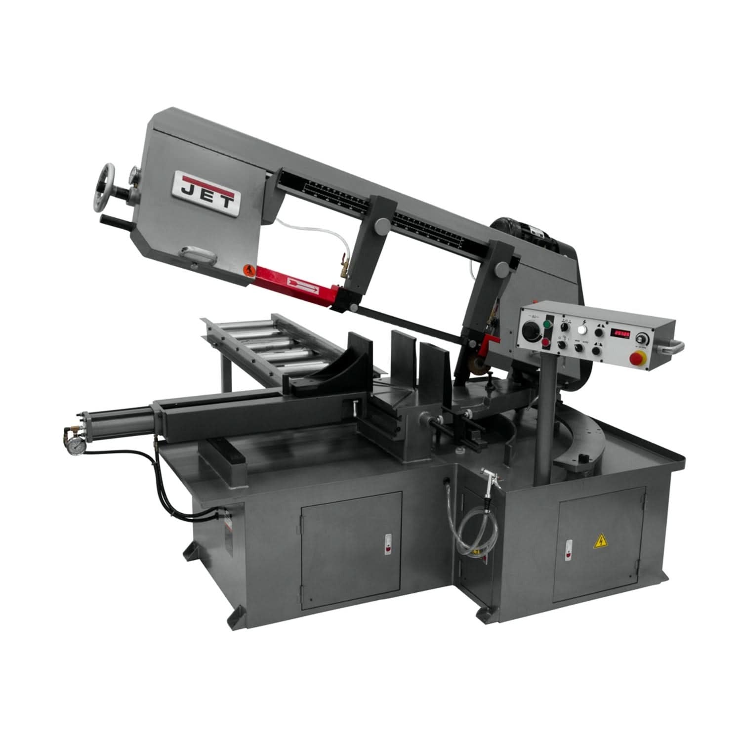 JET 413415 MBS-1323EVS-H-4, Semi-Automatic Dual Mitering Bandsaw 3HP 460V3HP 460V, 3-Ph