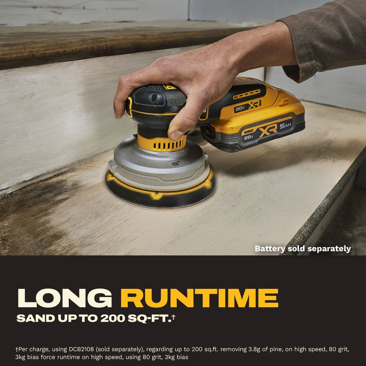 DEWALT 20V MAX XR 6-in. Random Orbital Sander, Tool Only (DCW230B)
