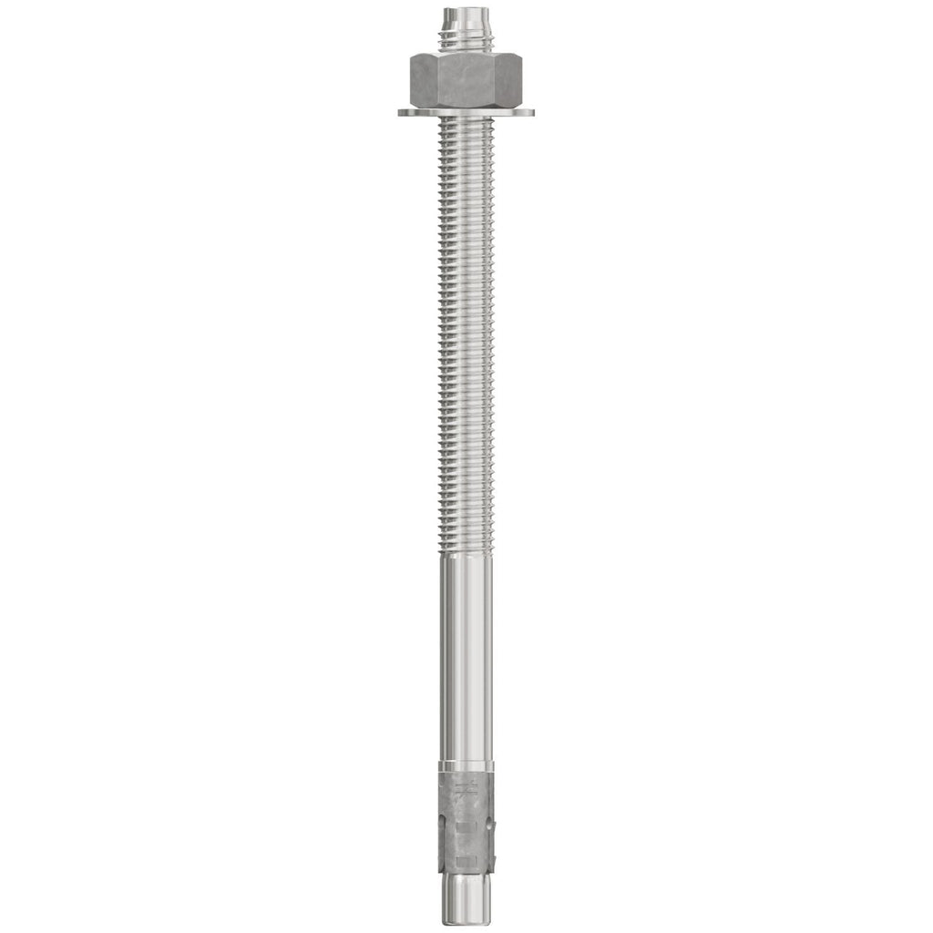Simpson Strong-Tie STB2-62100S4F10 Strong-Bolt 2, 5/8-in. x 10-in. Type 304 Stainless-Steel Wedge Anchor, Fully Assembled, 10-Pack