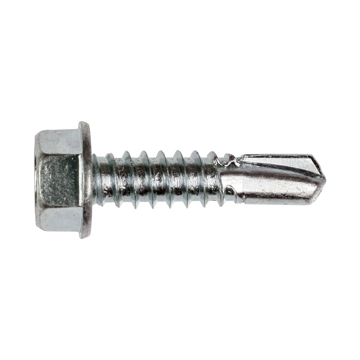Simpson Strong-Tie E1B1414B Self-Drilling E Metal Screw, #14 x 1-in. 3/8-Hex, Clear Zinc, 2500-Pack