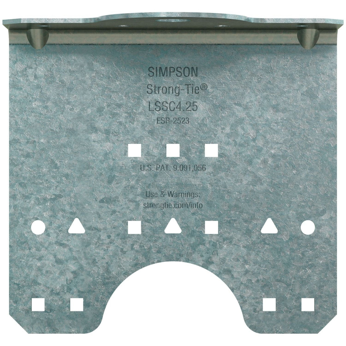 Simpson Strong-Tie LSSC4.25-R50 LSSC 4-1/4-in. 16-Gauge Galvanized Steel-Stud Clip, 50-Pack