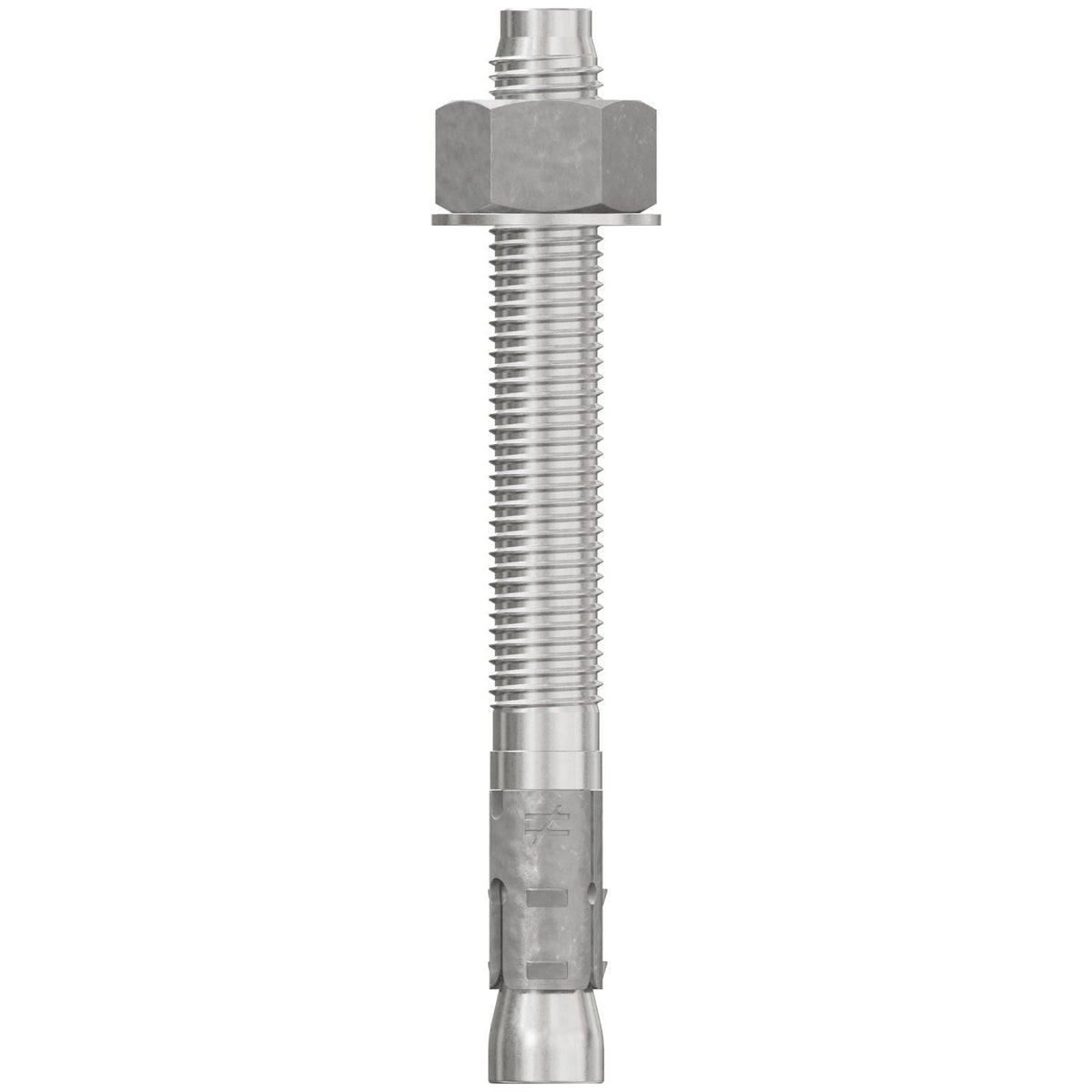 Simpson Strong-Tie STB2-75700S6F10 Strong-Bolt 2, 3/4-in. x 7-in. Type 316 Stainless-Steel Wedge Anchor, Fully Assembled, 10-Pack