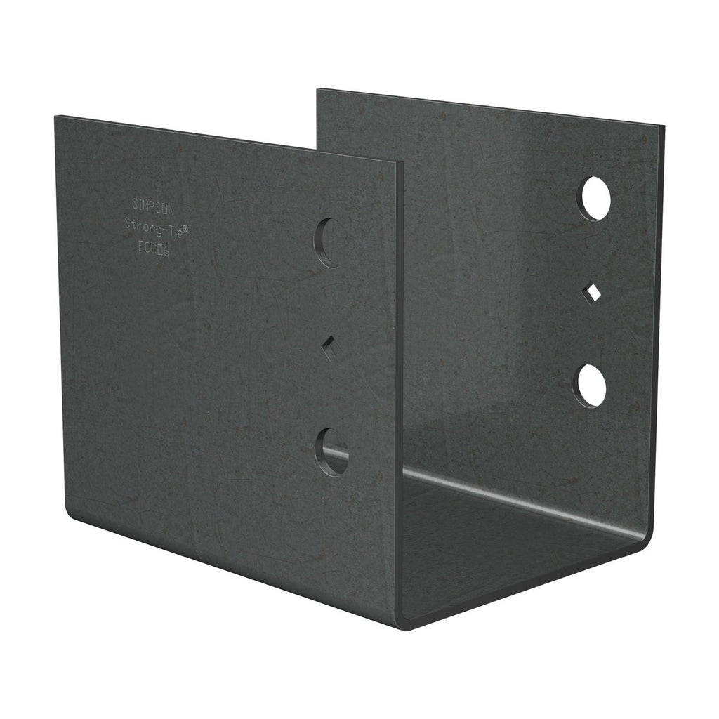 Simpson Strong-Tie ECCO6 ECCO End Column Cap, No Legs, for 6x Beam, 6-1/2-in. Height