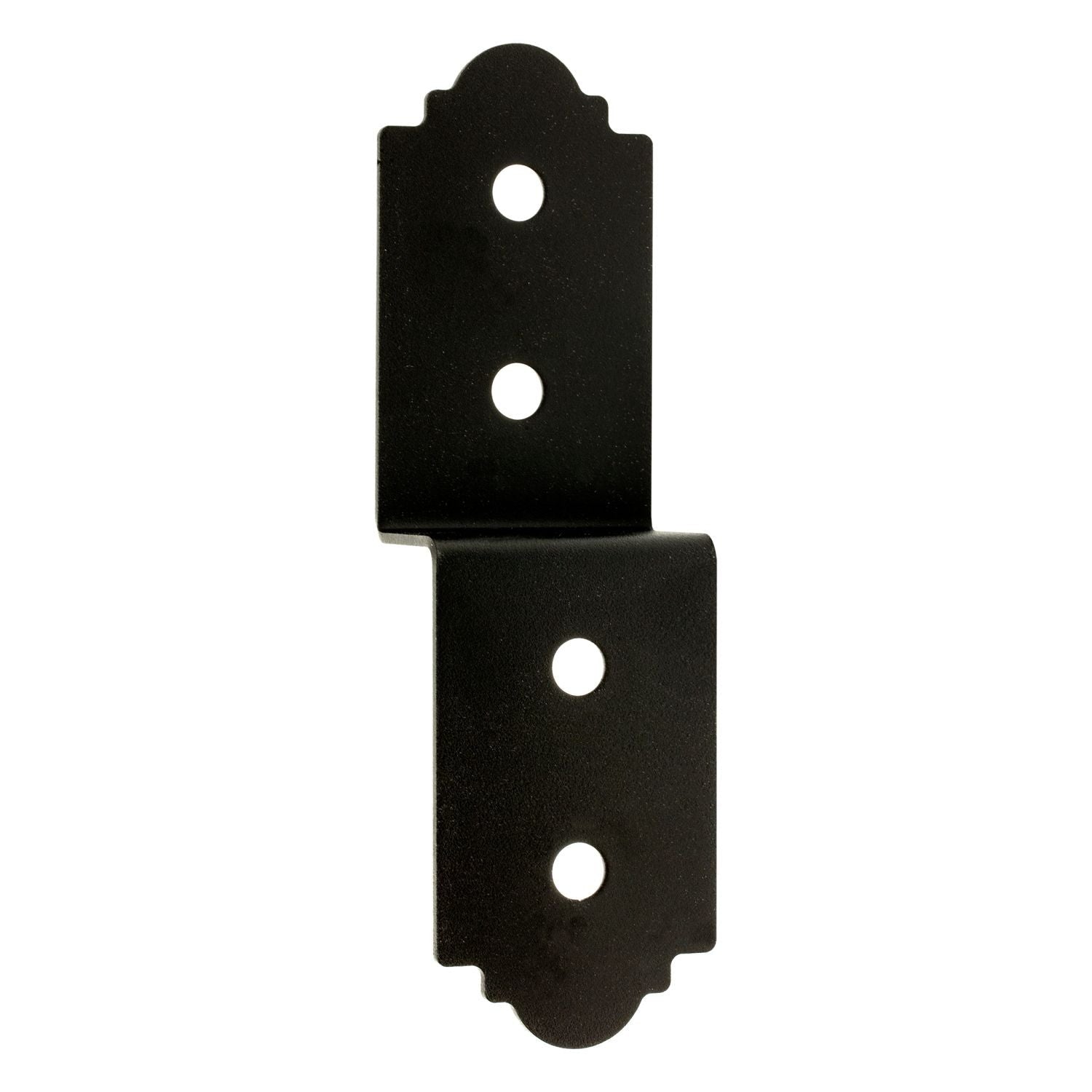 Simpson Strong-Tie APDJT2R-4 Outdoor Accents Mission Collection 3-in. ZMAX, Black Powder-Coated Deck Joist Tie for Rough 2x