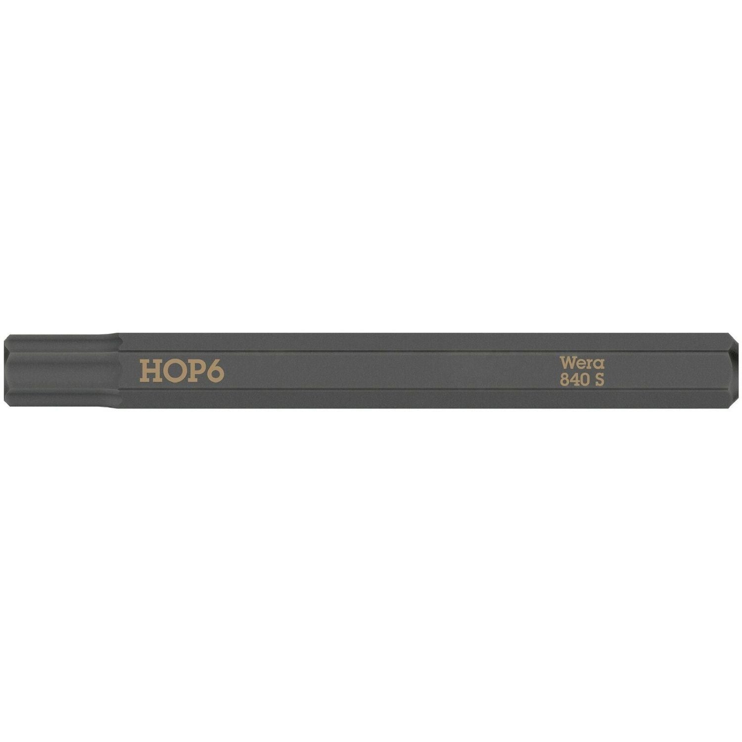 Wera 840 S Hex-Plus Bit For Impact Screwdrivers, 3/16-in.x70-mm.