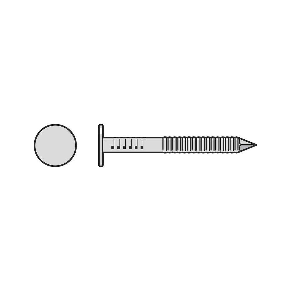 Simpson Strong-Tie S510ACNB Common Nail, Annular Ring Shank, 1-3/4-in. x .131-in. Type 304 Stainless Steel, 25-lb.
