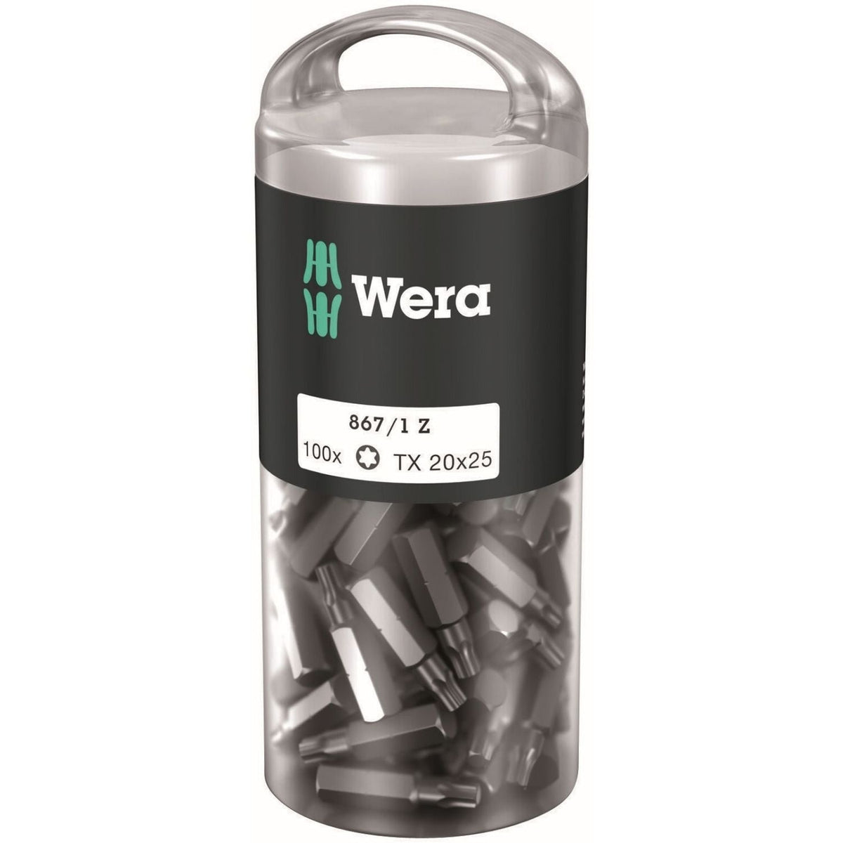 Wera 867/1 Torx Diy 100, Torx 20x25-mm., 100-Pieces