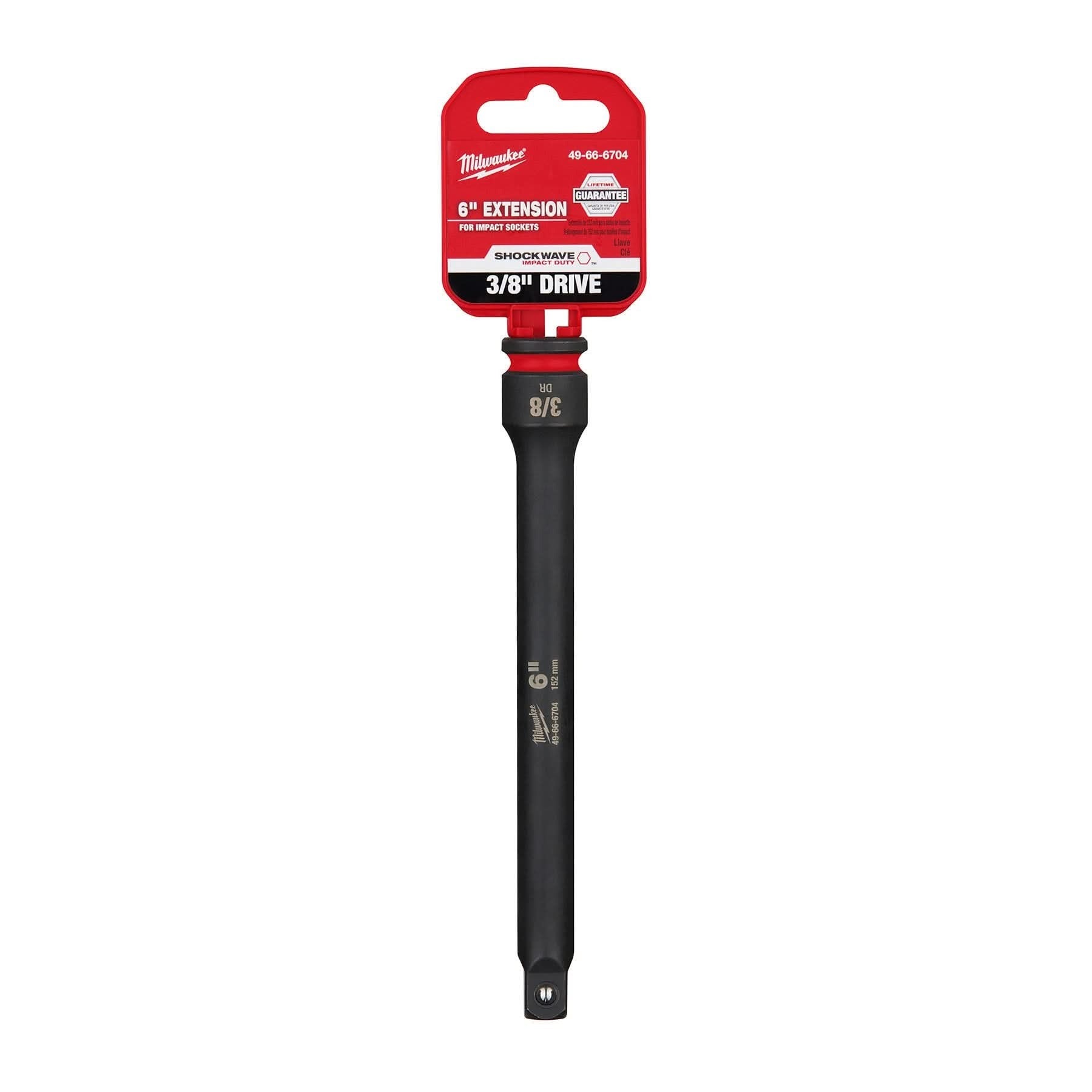 Milwaukee 49-66-6704 SHOCKWAVE Impact Duty 3/8-Inch Drive 6-Inch Extension