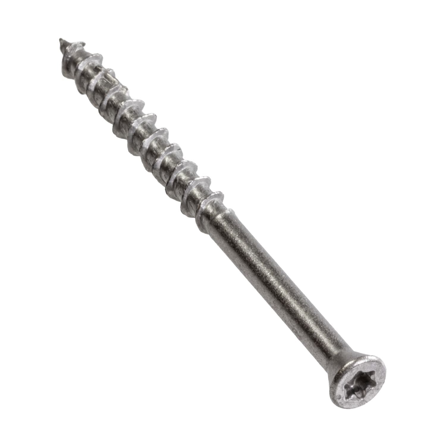 Simpson Strong-Tie T07225FWP Deck-Drive DWP WOOD SS Screw, #7 x 2-1/4-in. T-15, Trim Head, Type 316, 86-Pack