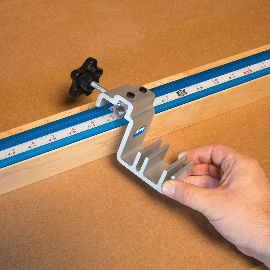Kreg Production Stop Adjustable Saw Fence Stop for Miter Saw Stations and Router Tables (KMS7800)