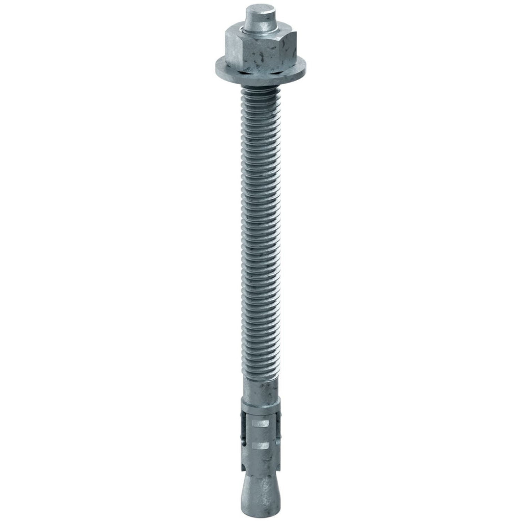 Simpson Strong-Tie STB2-37500MGF50 Strong-Bolt 2, 3/8-in. x 5-in. Mechanically Galvanized Wedge Anchor, Fully Assembled, 50-Pack
