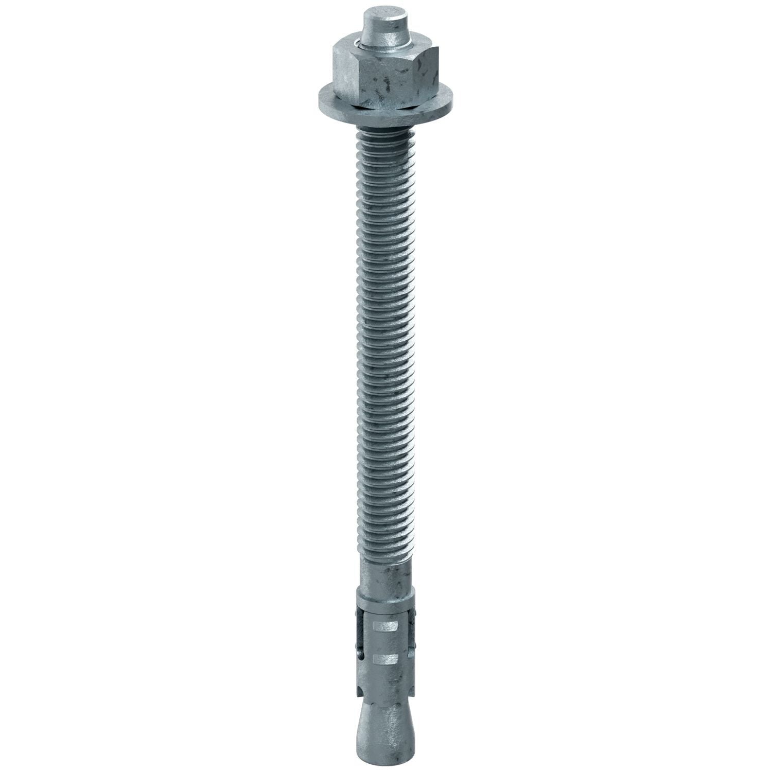 Simpson Strong-Tie STB2-37500MGF50 Strong-Bolt 2, 3/8-in. x 5-in. Mechanically Galvanized Wedge Anchor, Fully Assembled, 50-Pack