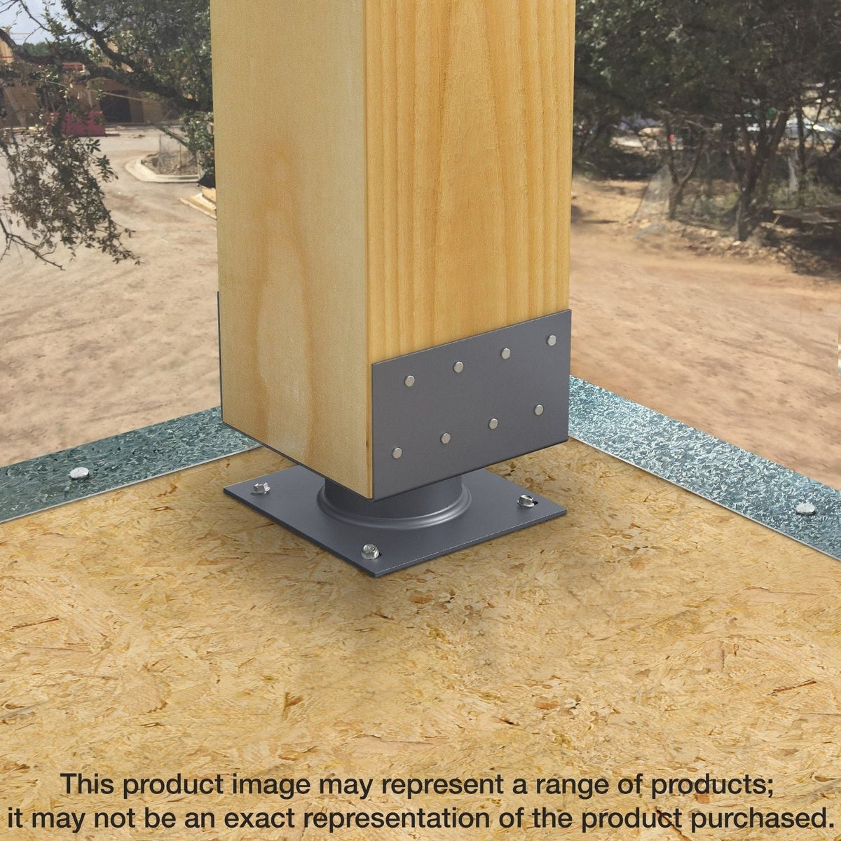 Simpson Strong-Tie ECB66HDG ECB Hot-Dip Galvanized 2-in. Standoff Elevated Column Base for 6x6