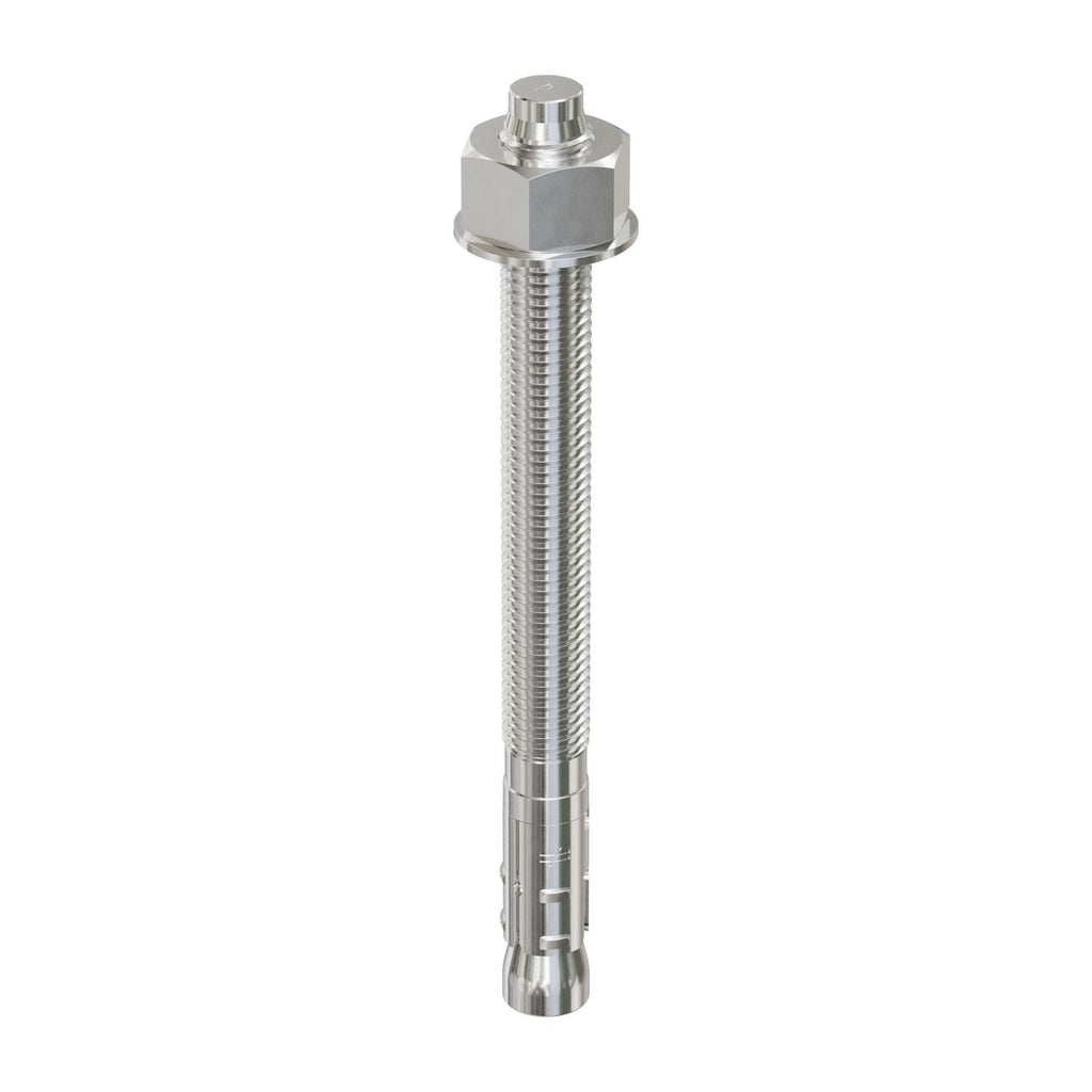Simpson Strong-Tie STB2-75812S4F8 Strong-Bolt 2, 3/4-in. x 8-1/2-in. Type 304 Stainless-Steel Wedge Anchor, Fully Assembled, 8-Pack