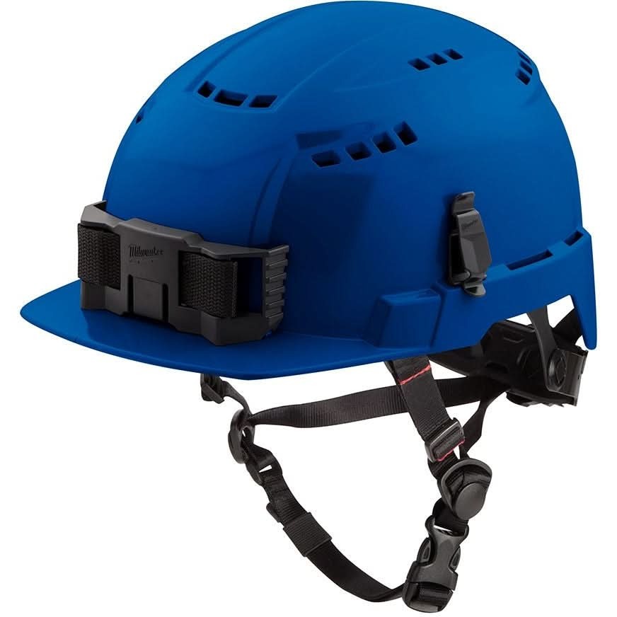 Milwaukee 48-73-1324 Blue Front Brim Vented Safety Helmet - Type 2, Class C