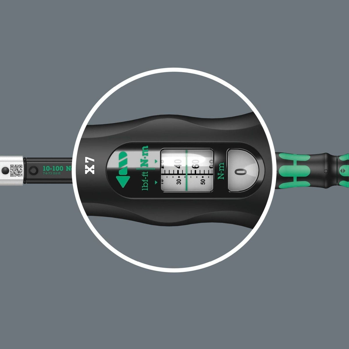Wera Click-Torquex7 Torque Wrench For Insert Tools, 10-100 Nm, 14X18x10-100 Nm