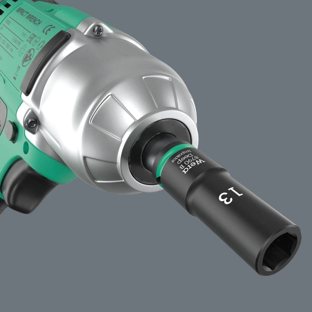 Wera 8790 B Impaktor Deep Socket With 3/8-in. Drive, 16x63-mm.