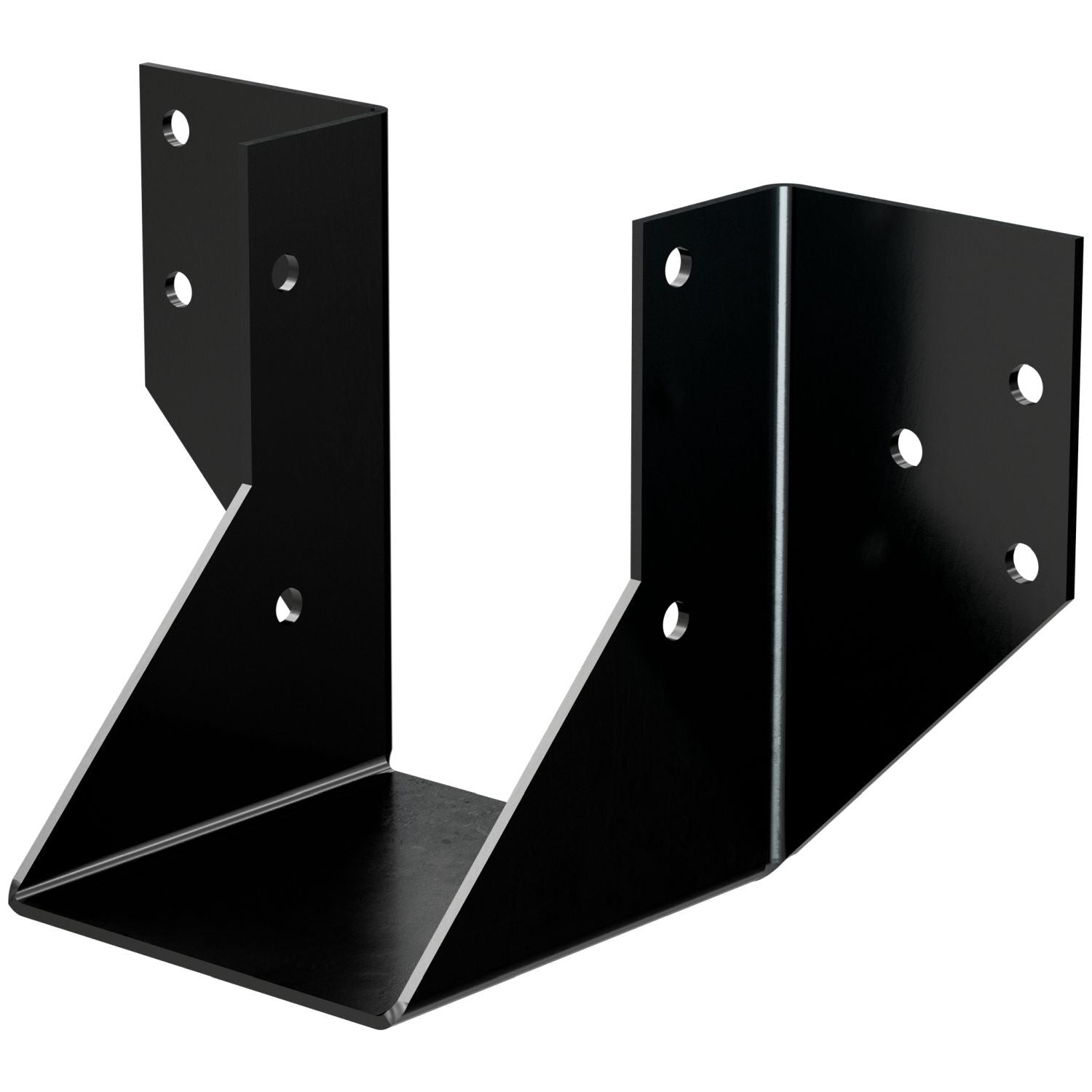Simpson Strong-Tie OHU46-SDS3 OHU Black Powder-Coated Ornamental Joist Hanger for 4x6 with Strong-Drive SDS Screws