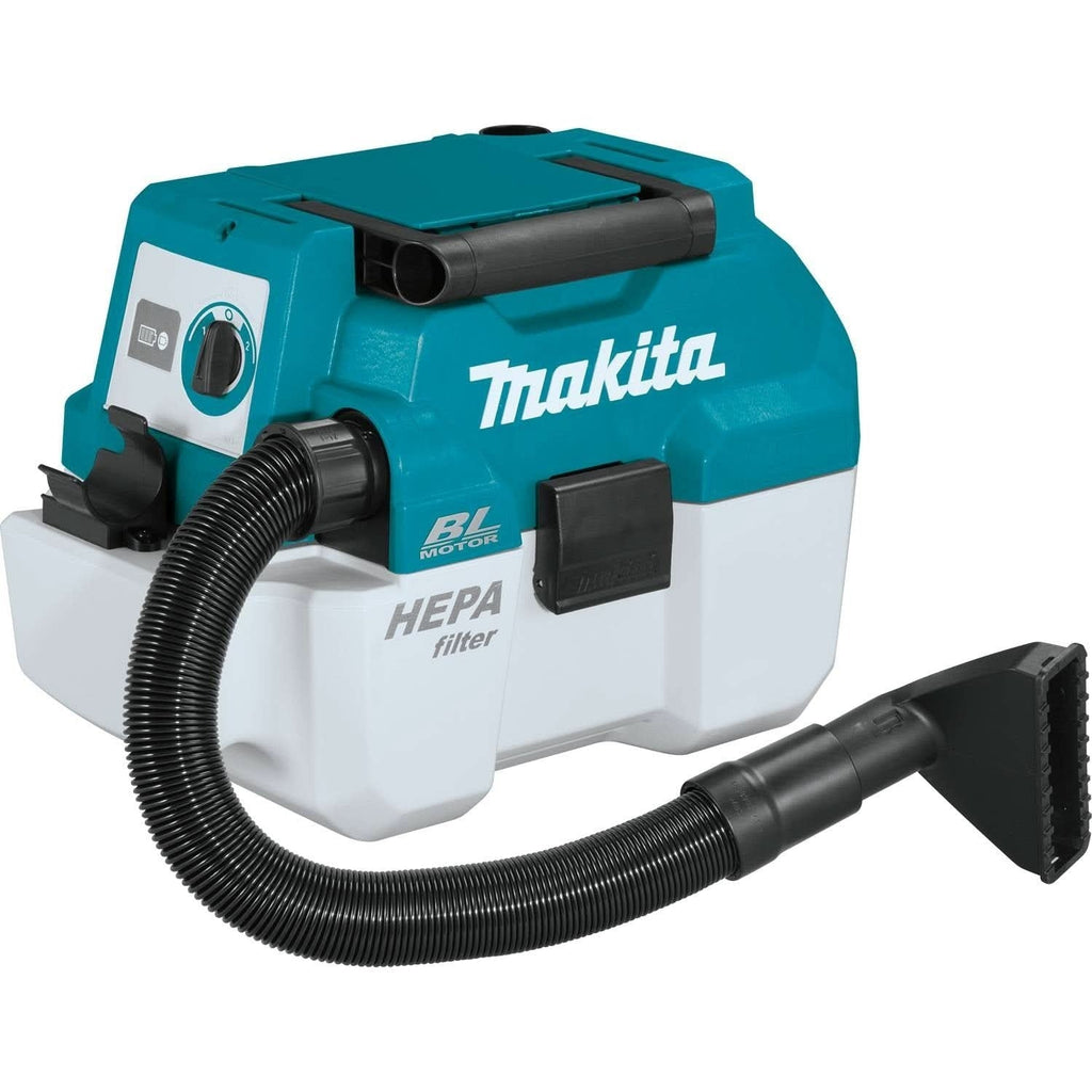 Makita XCV11Z 18V LXT Brushless 2-Gallon HEPA Wet / Dry Dust Extractor Vacuum 4.0Ah Kit