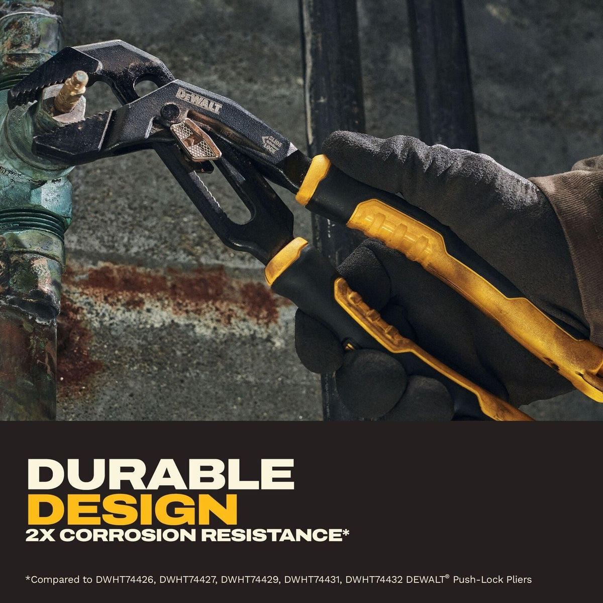 DeWALT DWHT82822 10-in. Slidelock Straight Jaw Pliers