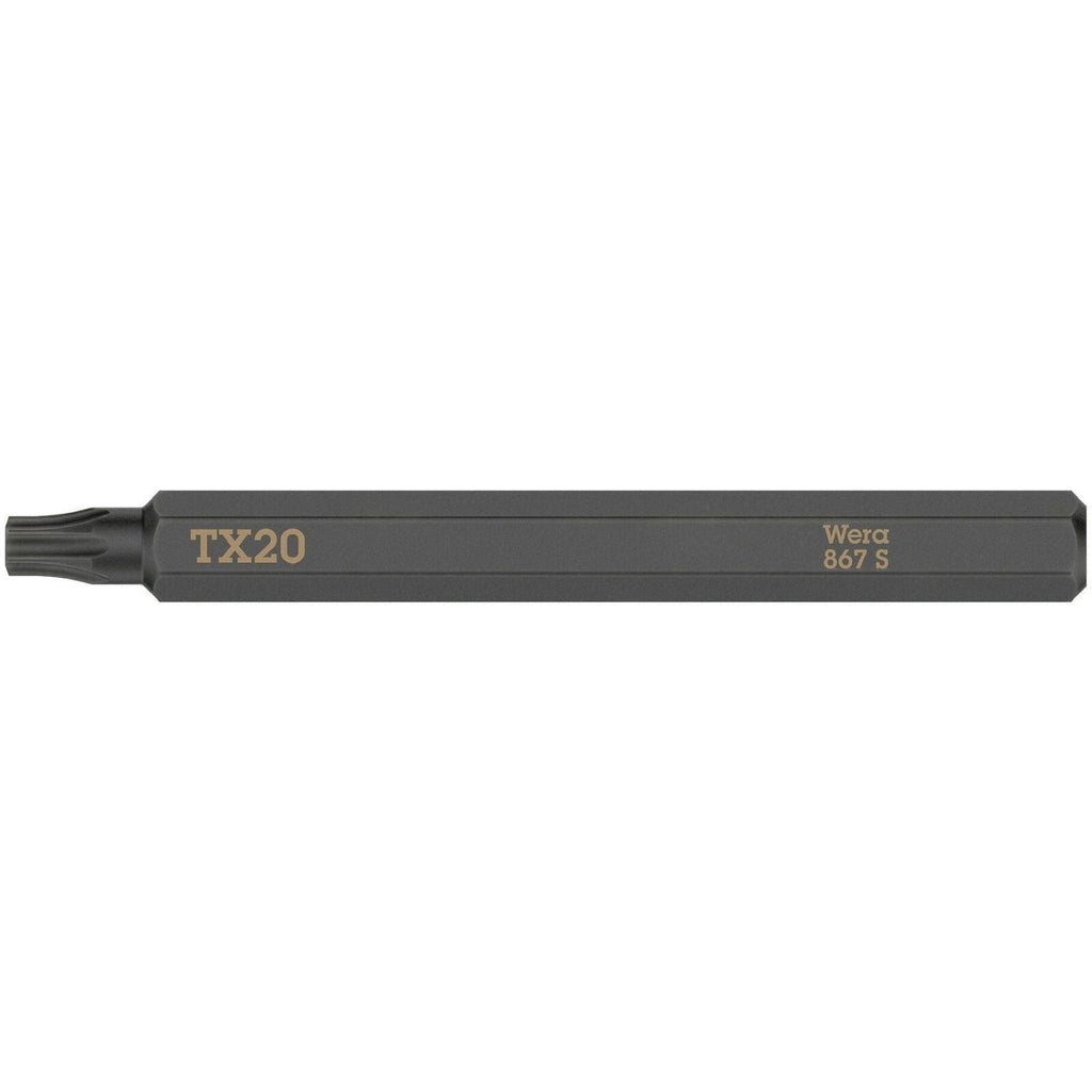 Wera 867 S Torx Bit For Impact Screwdrivers, Torx 20x70-mm.