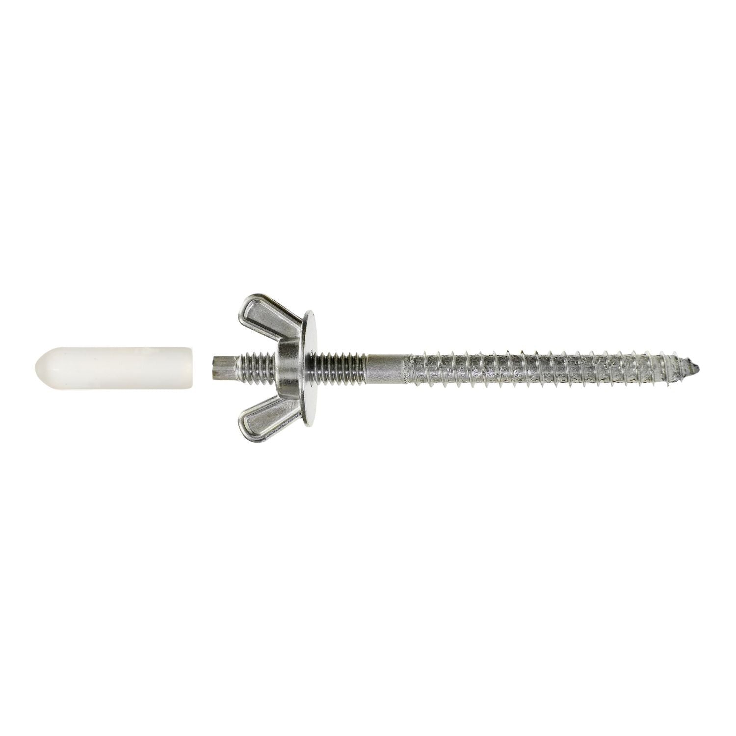 Simpson Strong-Tie Storm-Panel Screw — 1/4-in. x 3-7/16-in. Type 302, 25-Pack (SPS25344-KT)