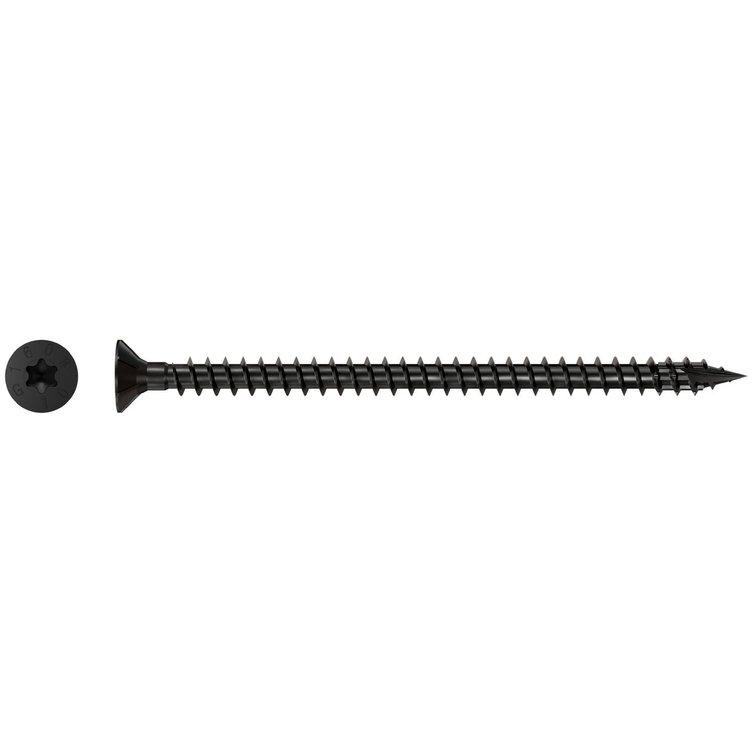 Simpson Strong-Tie SDCF10X160 Strong-Drive SDCF TIMBER-CF Screw, 0.390-in. x 6-1/4-in. T50, E-Coat, 250-Pack