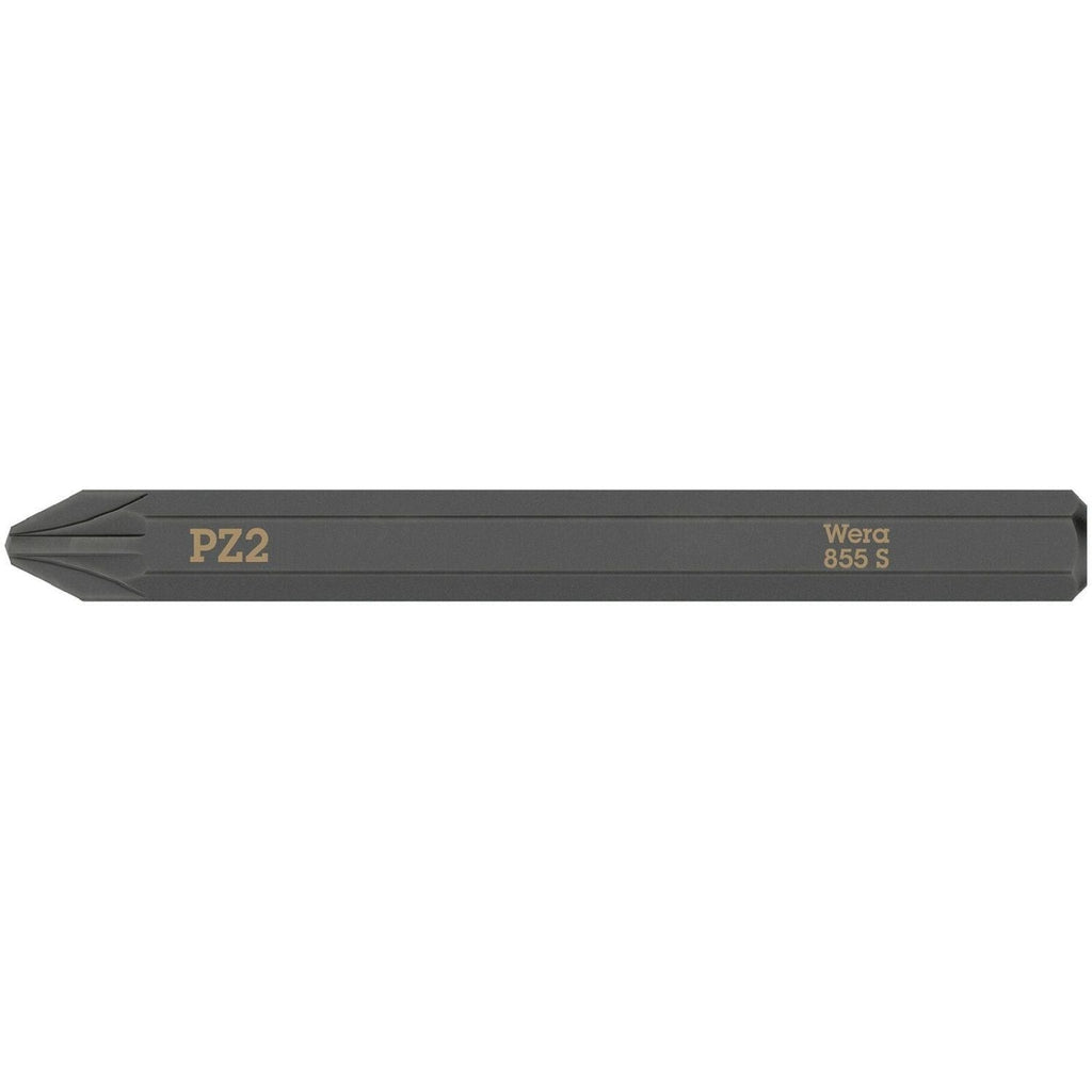 Wera 855 S Pozidriv Bit For Impact Screwdrivers, Pz 2x70-mm.