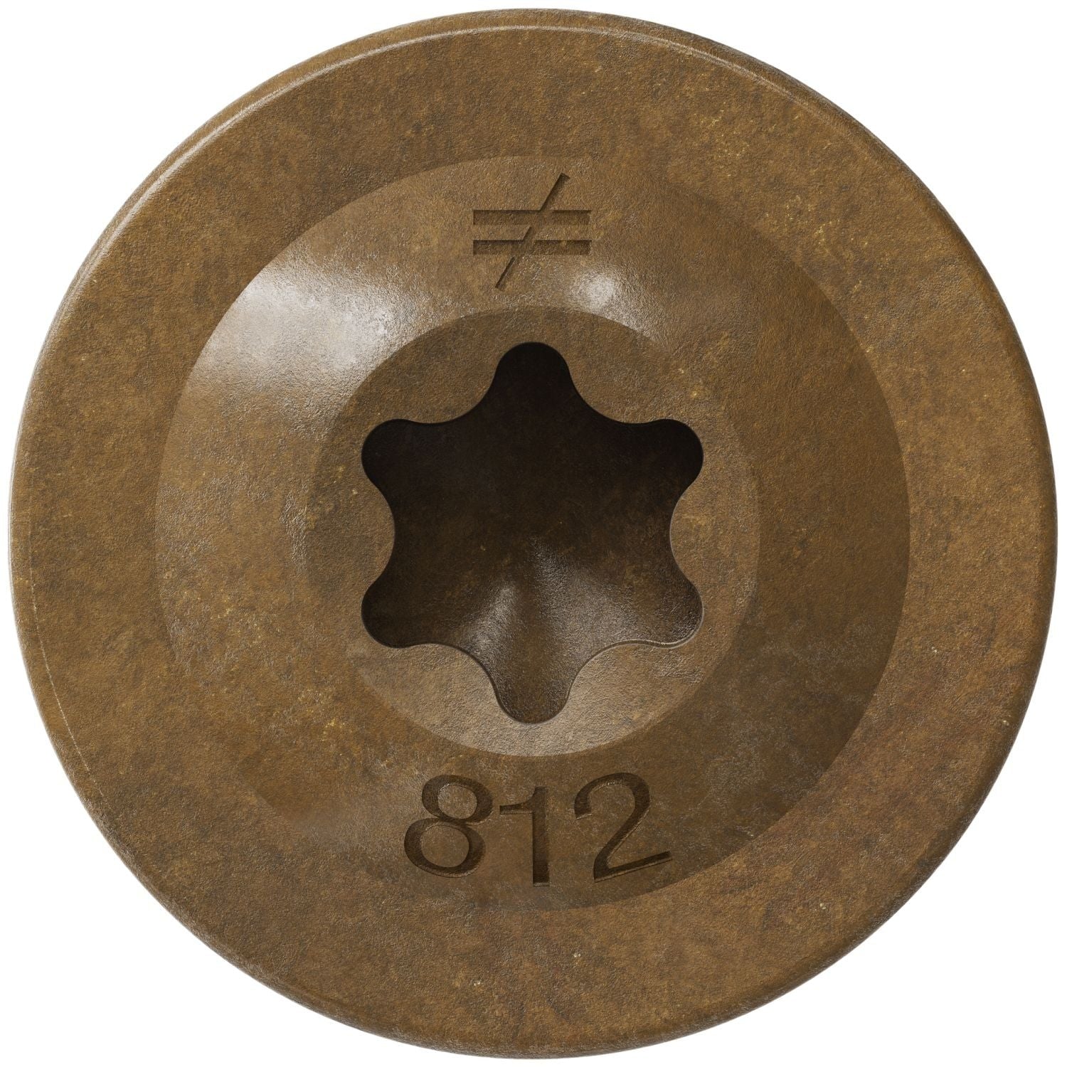 Simpson Strong-Tie CBT08114R100 Wafer-Head Construction Screw, #8 x 1-1/4-in. T20, Quik Guard, Tan, 100-Pack
