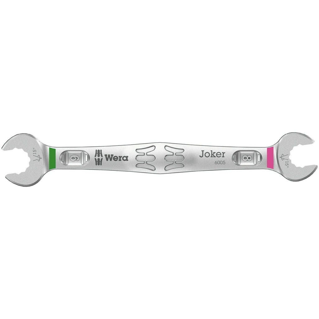 Wera 6005 Joker Double Open End Wrench, 8x9x122.2-mm.