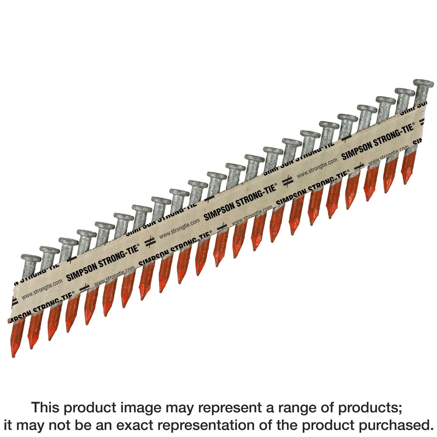 Simpson Strong-Tie 8DHDGPT500 Strong-Drive 33° SCN SMOOTH-SHANK CONNECTOR Nail, 2-1/2-in. x .131-in. HDG, 500-Pack