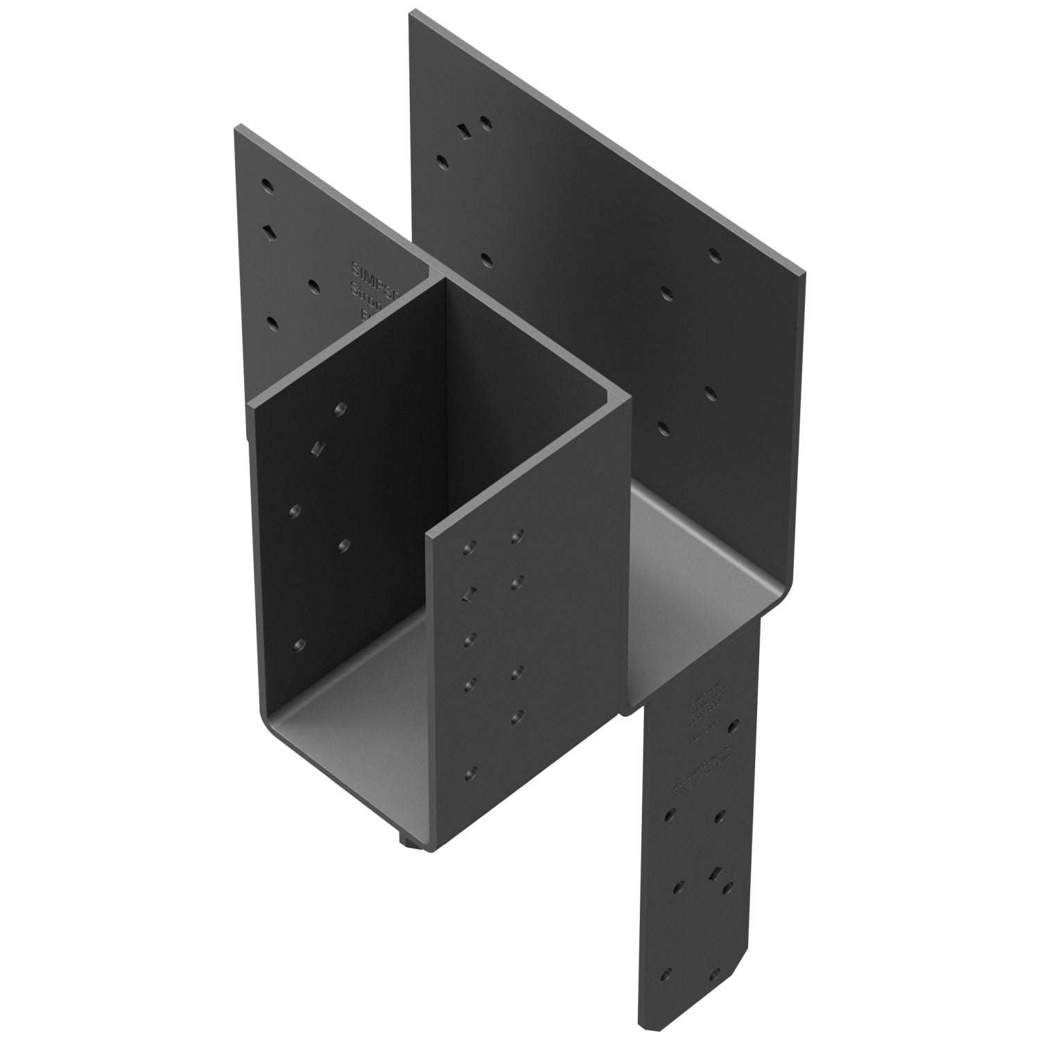 Simpson Strong-Tie L-Shape End Column Cap for 4x Beams, 6x Post w/ SDS Screws, Skewed Right (ECCLRQ464SDS)