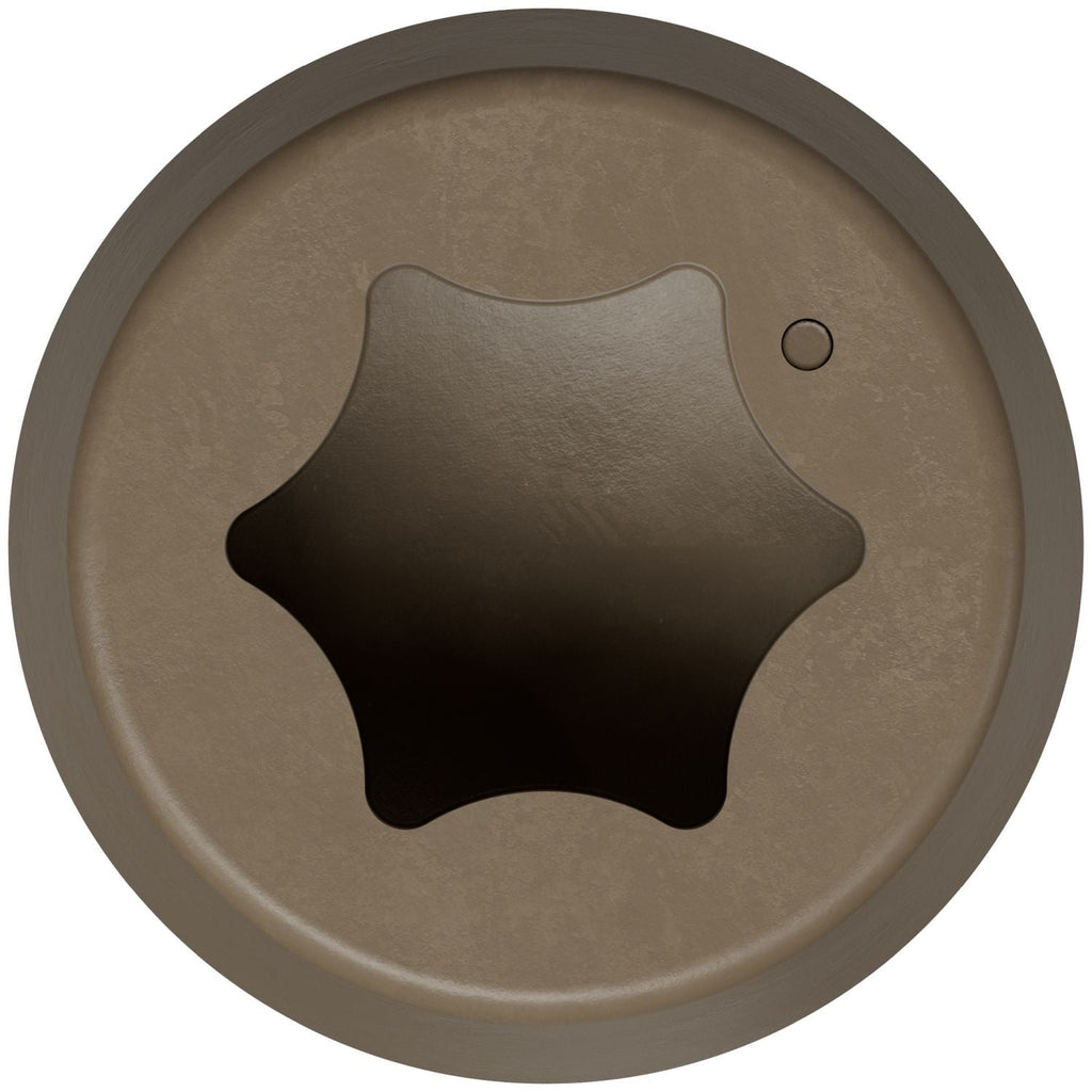 Simpson Strong-Tie DCU234MB316BR05 Deck-Drive DCU COMPOSITE Screw, #10 x 2-3/4-in. T20, Type 316, Brown 05, 1750-Pack