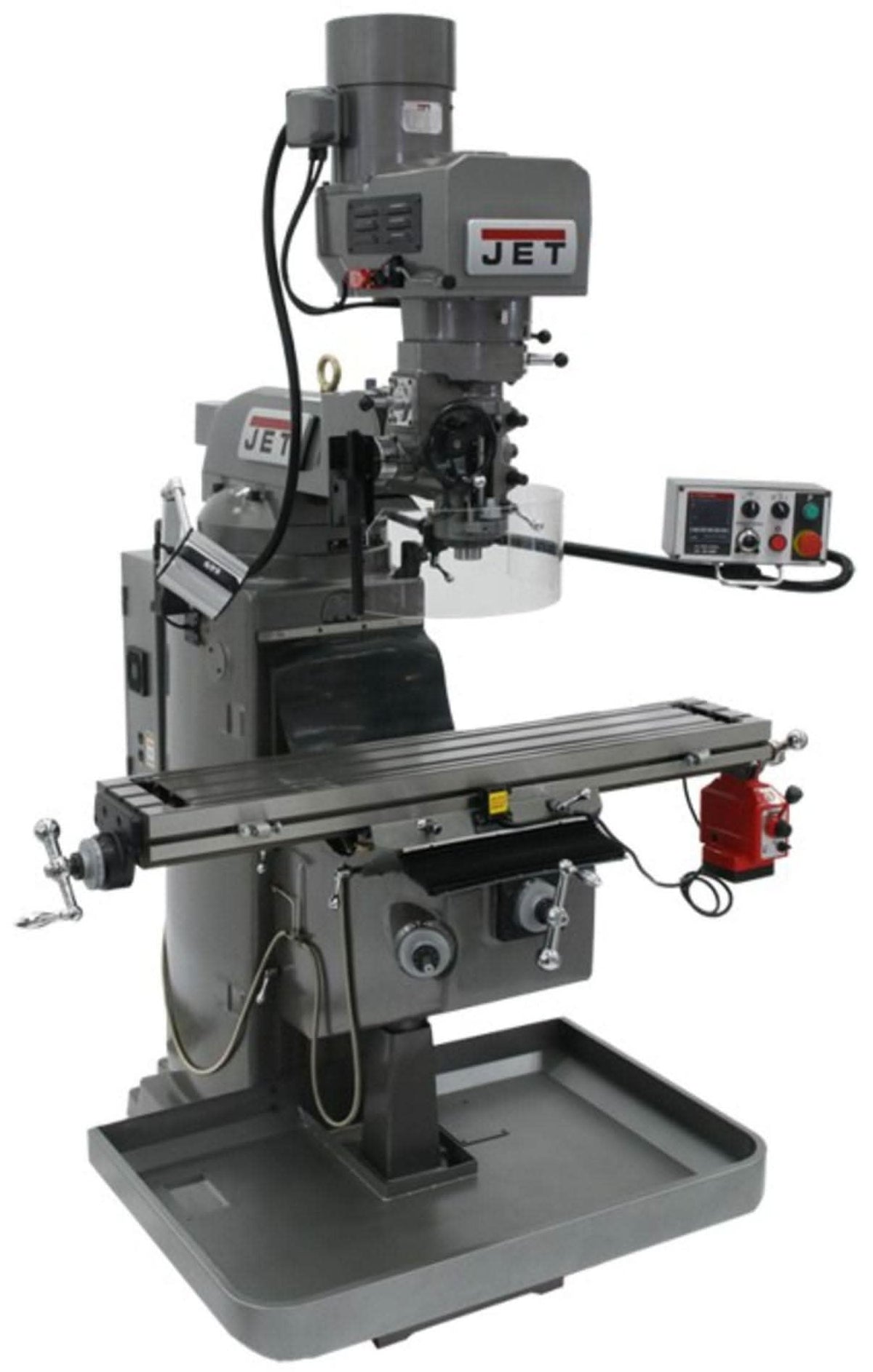 Jet Tools 690525 JTM-949EVS Mill With 3-Axis Acu-Rite 200S DRO (Knee) With X-Axis Powerfeed