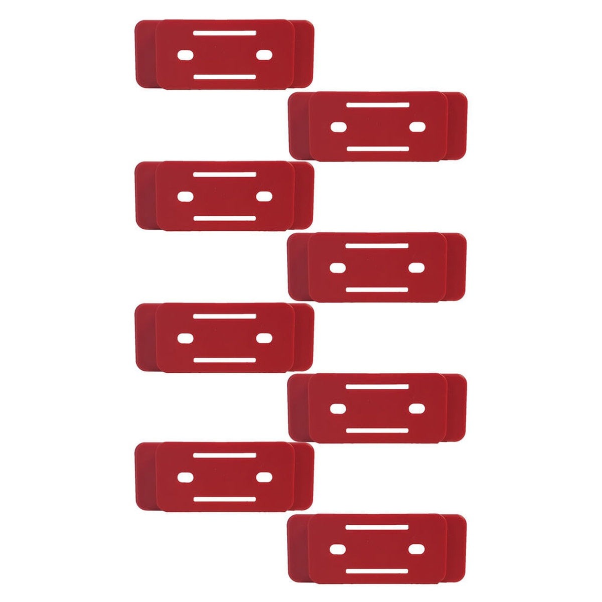StealthMounts Milwaukee PACKOUT Feet Red 8-Pack Mounting Accessory for Storage Customization (PAC-F-02-8)