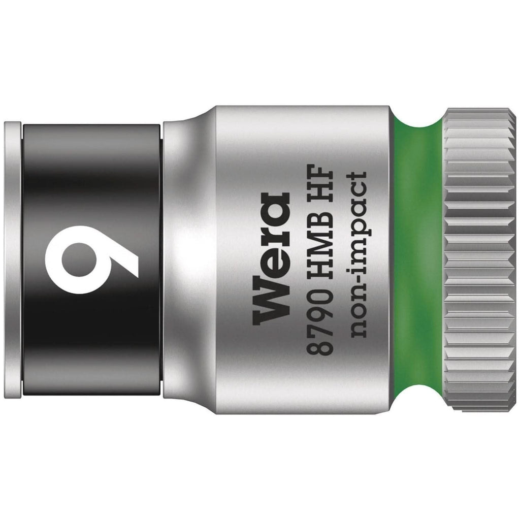 Wera 8790 Hmb Hf Zyklop Socket With 3/8-in. Drive With Holding Function, 9x29-mm.
