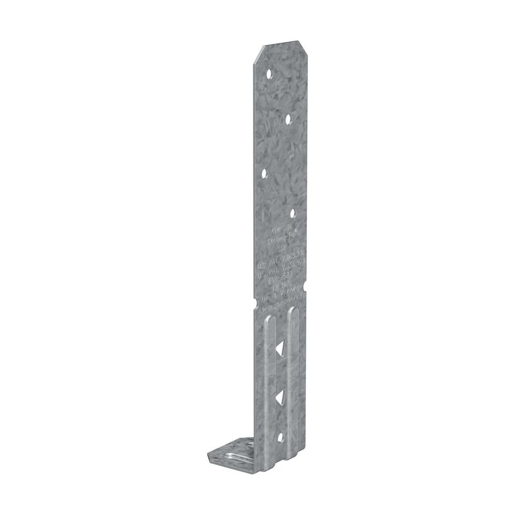 Simpson Strong-Tie SSPZ SSP 18-Gauge ZMAX Galvanized Single Stud Plate