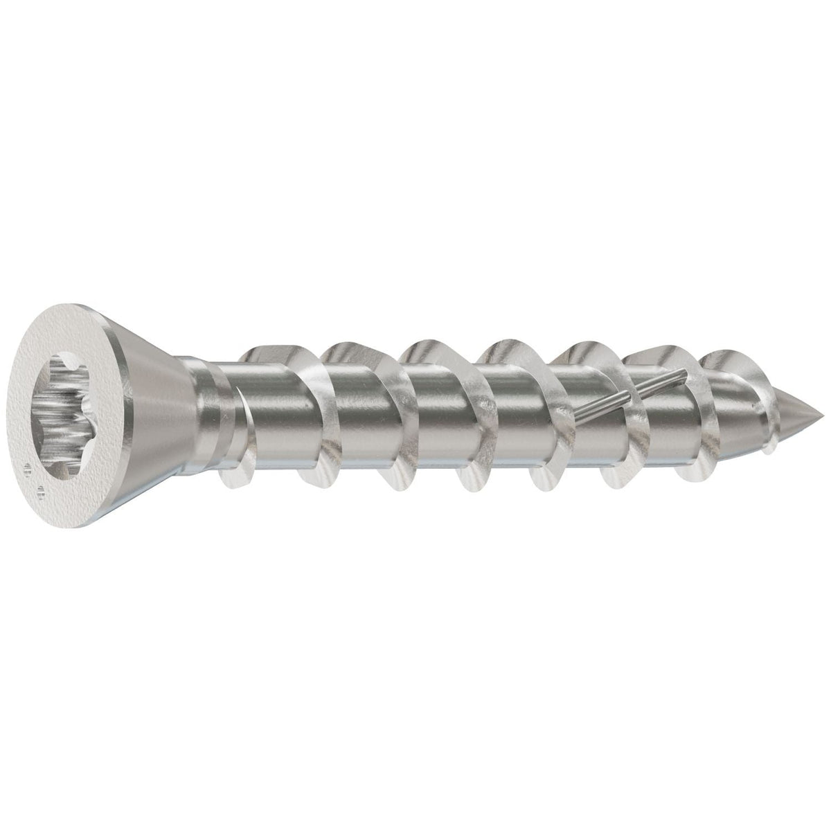 Simpson Strong-Tie T07100WP1 Deck-Drive DWP WOOD SS Screw, #7 x 1-in. T15, Trim Head, Type 316, 1-lb.