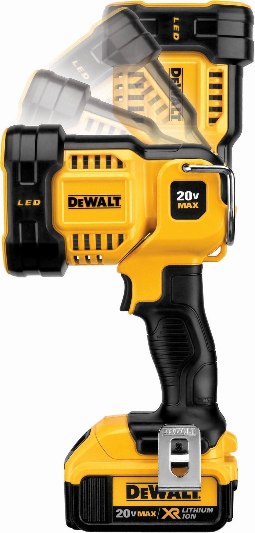 DeWalt DCL043 20V MAX 1500-Lumen LED Spotlight with POWERSTACK 3.5Ah Battery & Charger Starter Kit