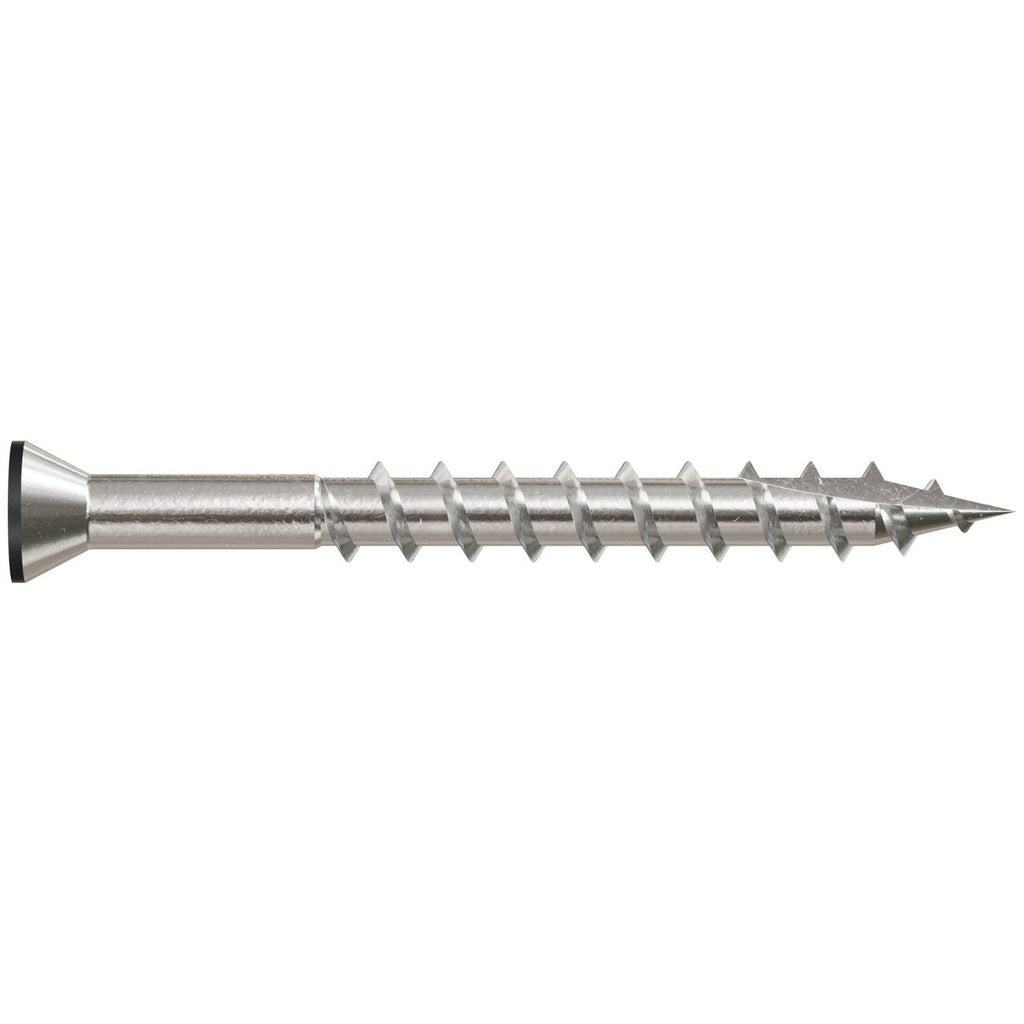 Simpson Strong-Tie T07162FT20BK Trim-Head Screw, 6-Lobe Drive, #7 x 1-5/8-in. T-15 Type 316, Black, 20-Pack