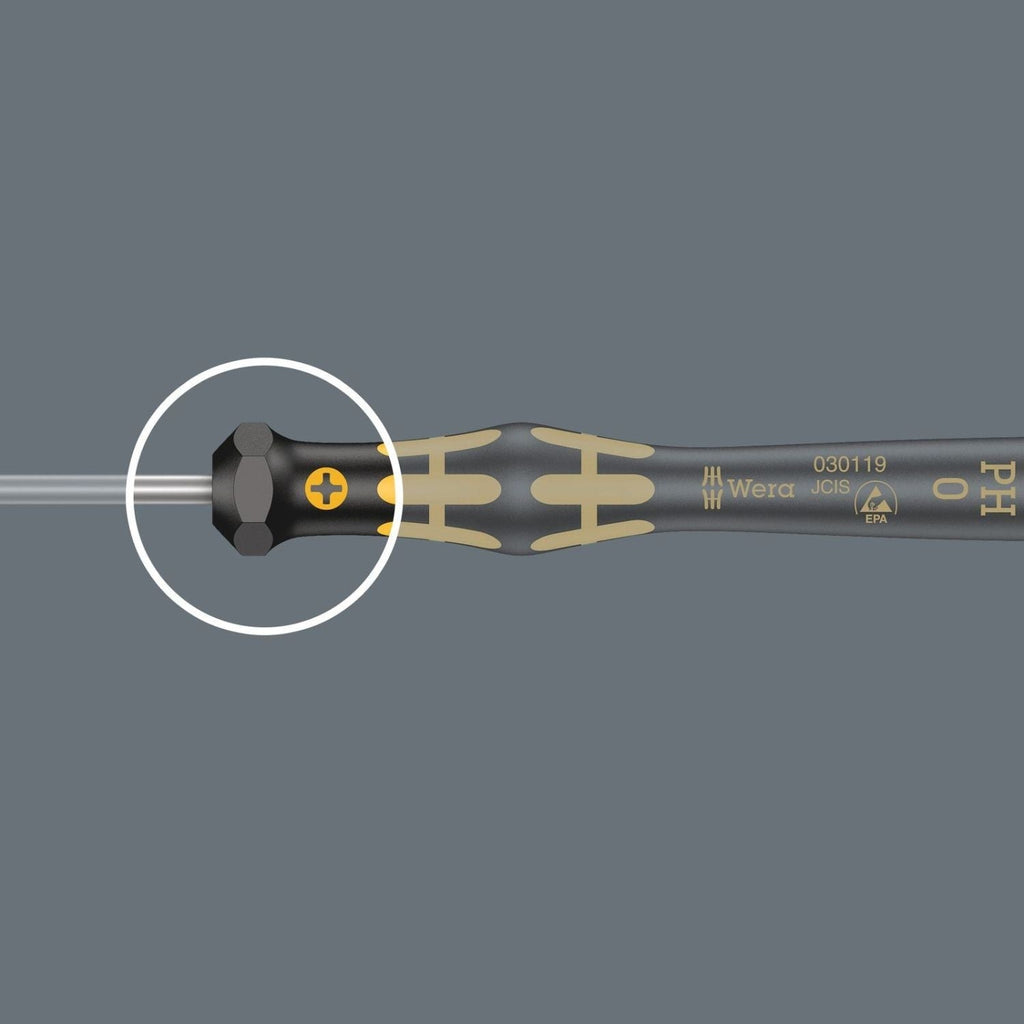 Wera 1567 Torx Esd Kraftform Micro Screwdriver For Torx Screws, Torx 3x40-mm.