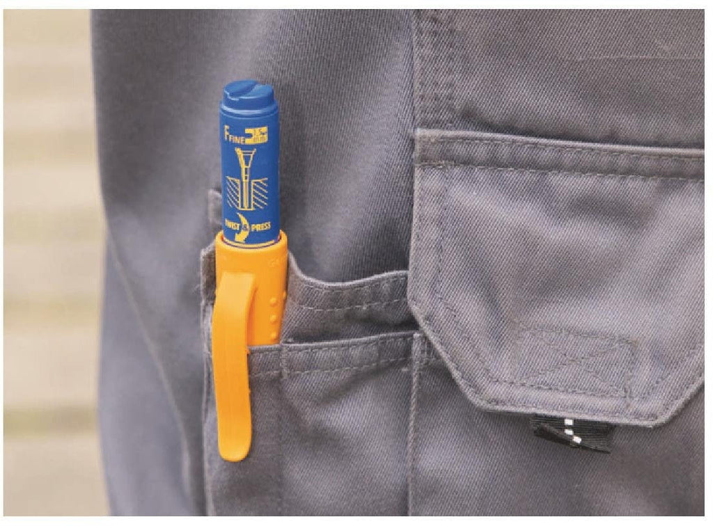 Pica 150/41/SB Blue Ink Marker For Deep Hole w/ Quiver Holder, 1-Pack