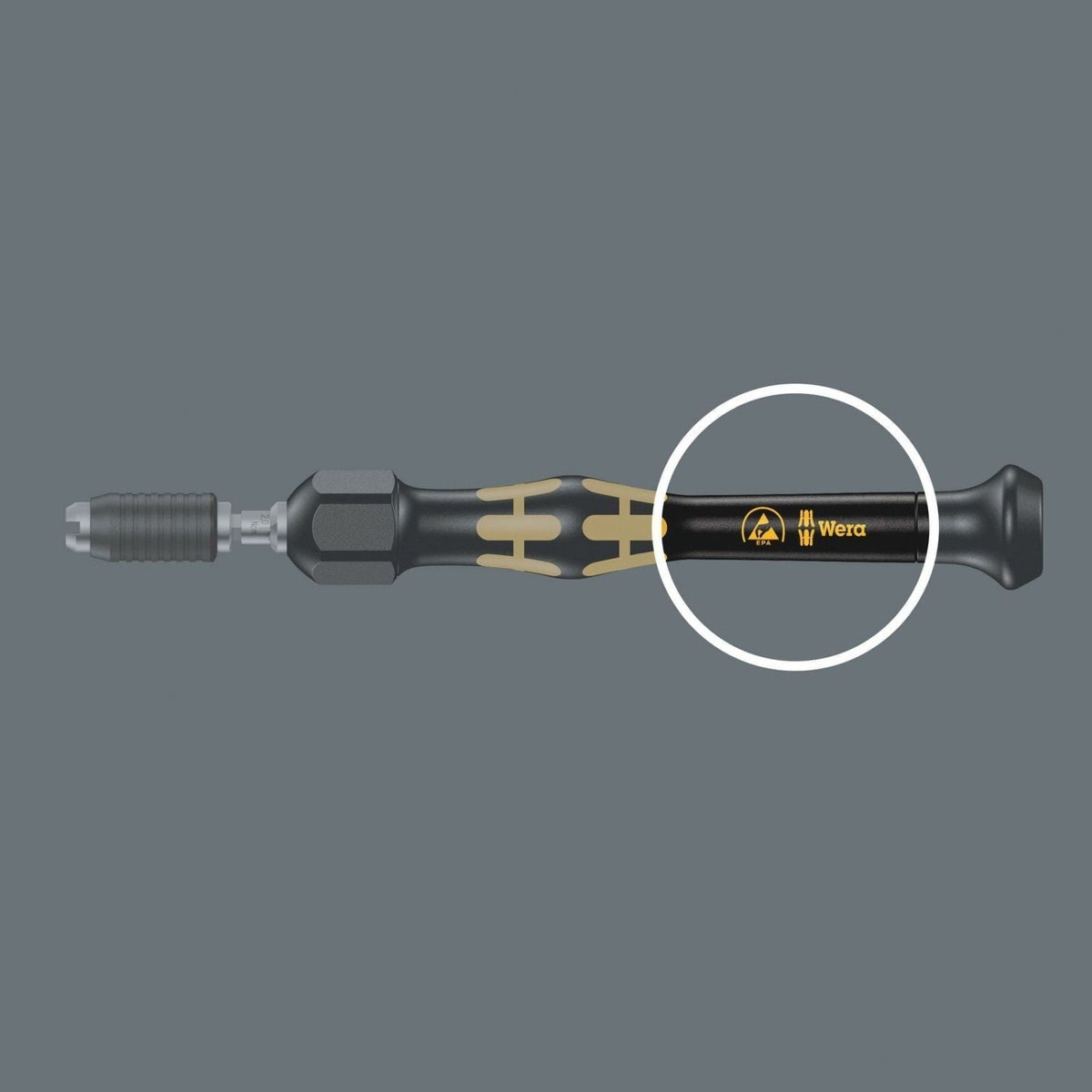 Wera 1430 Esd Kraftform Micro Adjustable Torque Screwdrivers (0.02-0.11 Nm) With Quick-Release Chuck, 1430 Esdx0.02-0.06 Nm