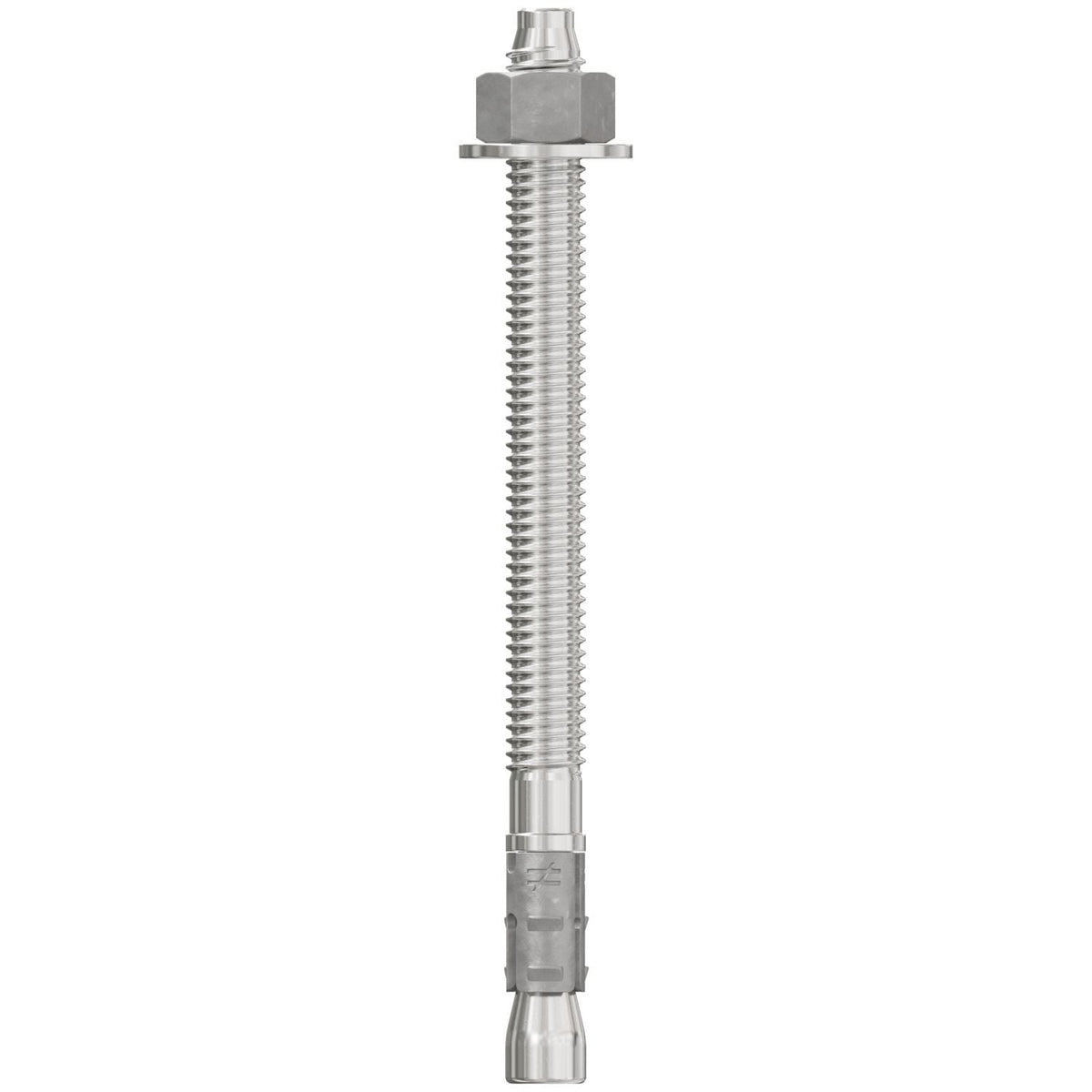 Simpson Strong-Tie STB2-37500S4F50 Strong-Bolt 2, 3/8-in. x 5-in. Type 304 Stainless-Steel Wedge Anchor, Fully Assembled, 50-Pack