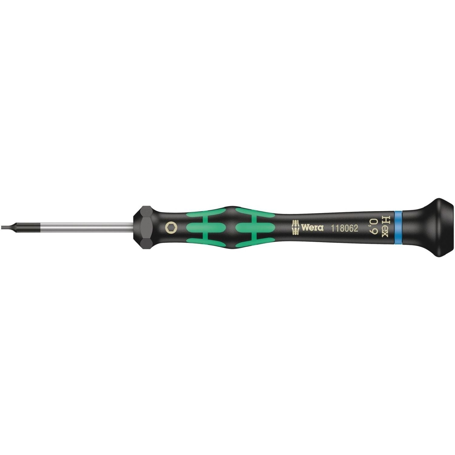 Wera 2054 Screwdriver For Hexagon Socket Screws For Electronic Applications, 0.9x40-mm.