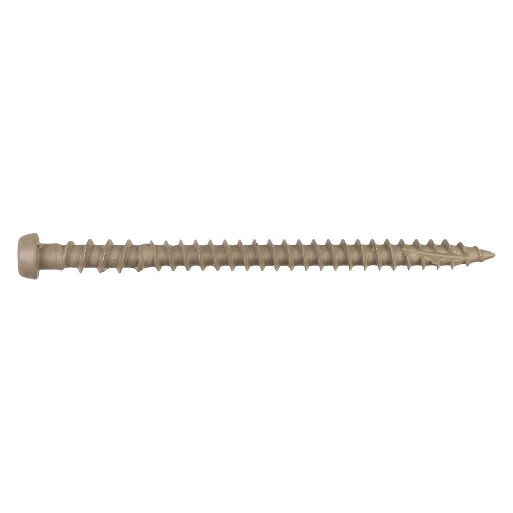 Simpson Strong-Tie DCU234TNR350 Deck-Drive DCU COMPOSITE Screw, #10 x 2-3/4-in. T20, Quik Guard, Tan, 350-Pack