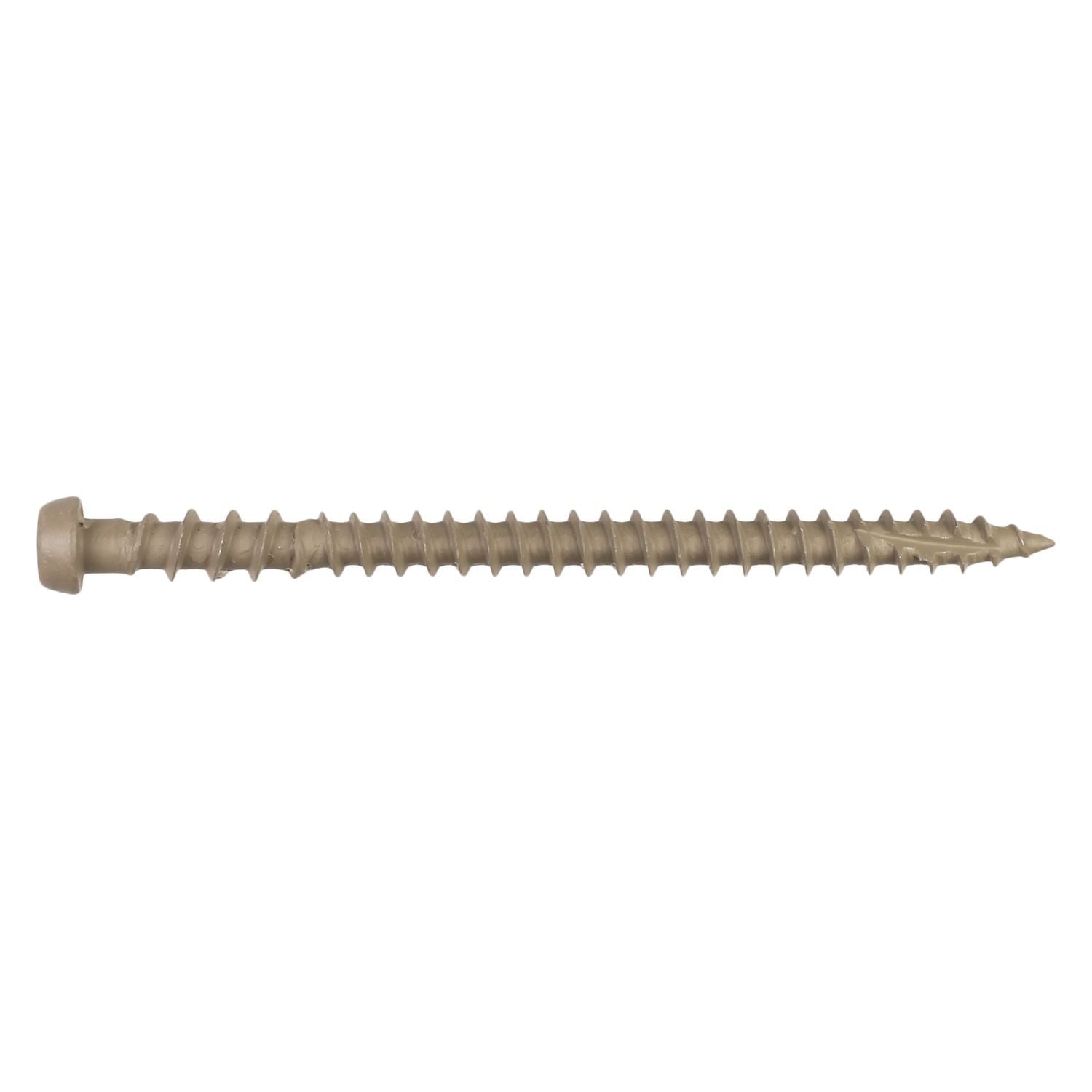 Simpson Strong-Tie DCU234TNR350 Deck-Drive DCU COMPOSITE Screw, #10 x 2-3/4-in. T20, Quik Guard, Tan, 350-Pack