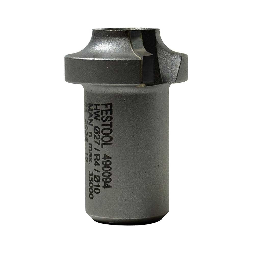 Festool 27mm x 4mm Radius Roundover Router Bit w/o Bearing for OFKC 500 Router (490094)