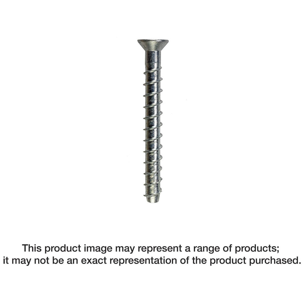 Simpson Strong-Tie THD37212CS Titen HD 3/8-in. x 2-1/2-in. Zinc-Plated Countersunk Head Heavy-Duty Screw Anchor, 50-Pack