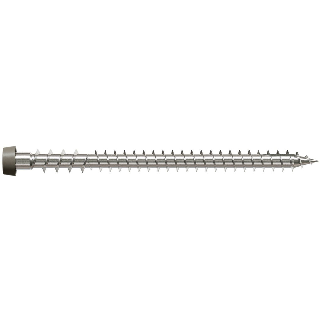 Simpson Strong-Tie DCU234C316GR Deck-Drive DCU COMPOSITE Screw, #10 x 2-3/4-in. T20, Type 316, Gray, 70-Pack